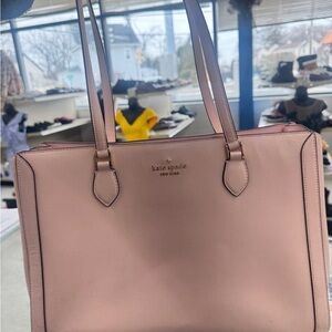 Kate Spade New York Blush Pink Saffiano Leather Tote Bag